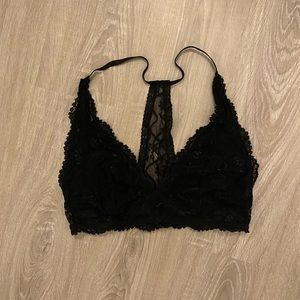 Black lace bralette